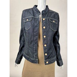 7 For All Mankind Womens Denim Jacket W/ Copper Buttons Size L